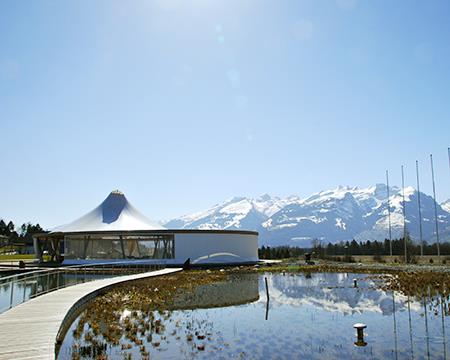 Pavillon in Gamprin, Lichtenstein